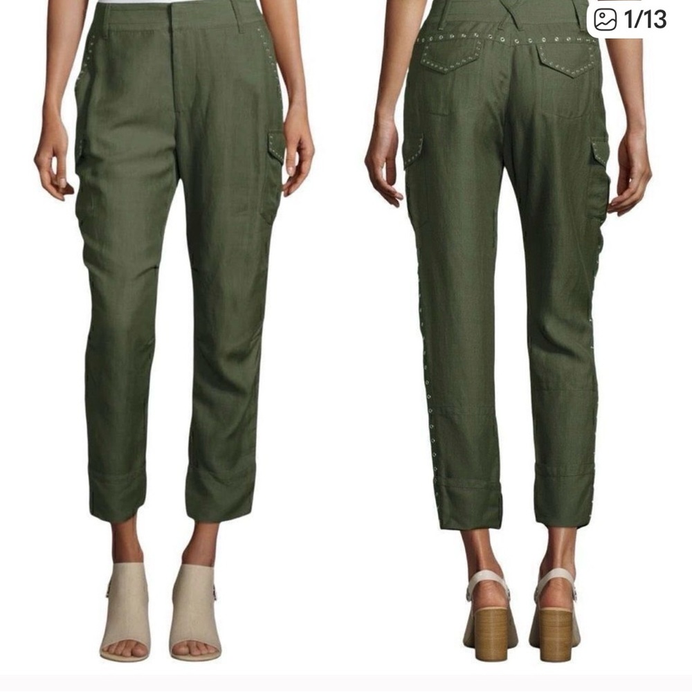 Olive Cropped Pants By 10 Crosby Derek Lam